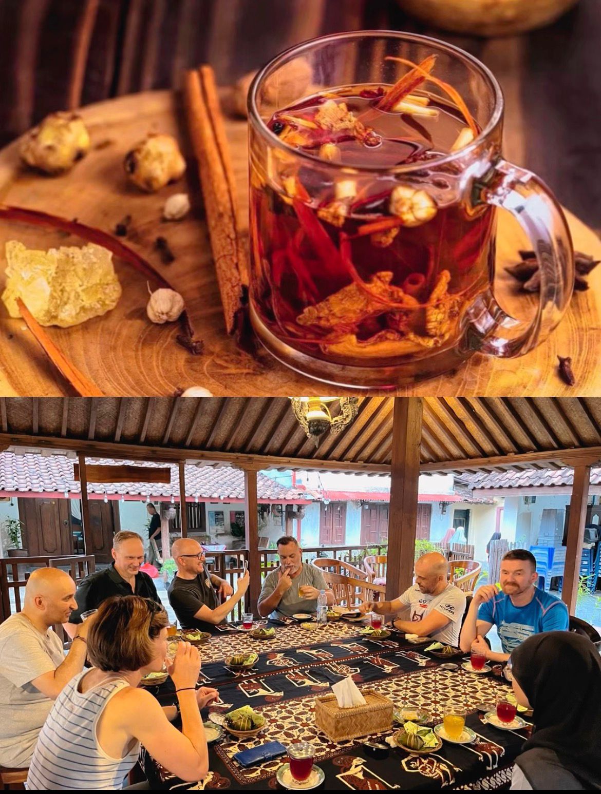 Enjoying Wedang Uwuh: A Traditional Drink Experience on a Walking Tour